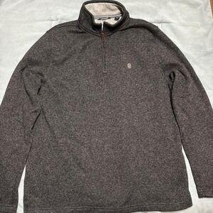 Men's Grey Izod quarter zip sweater Size Large